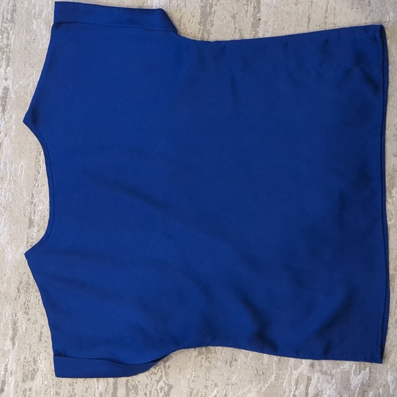 SHEIN - Rolled Cuff Batwing Satin Top - Picture 6 of 6